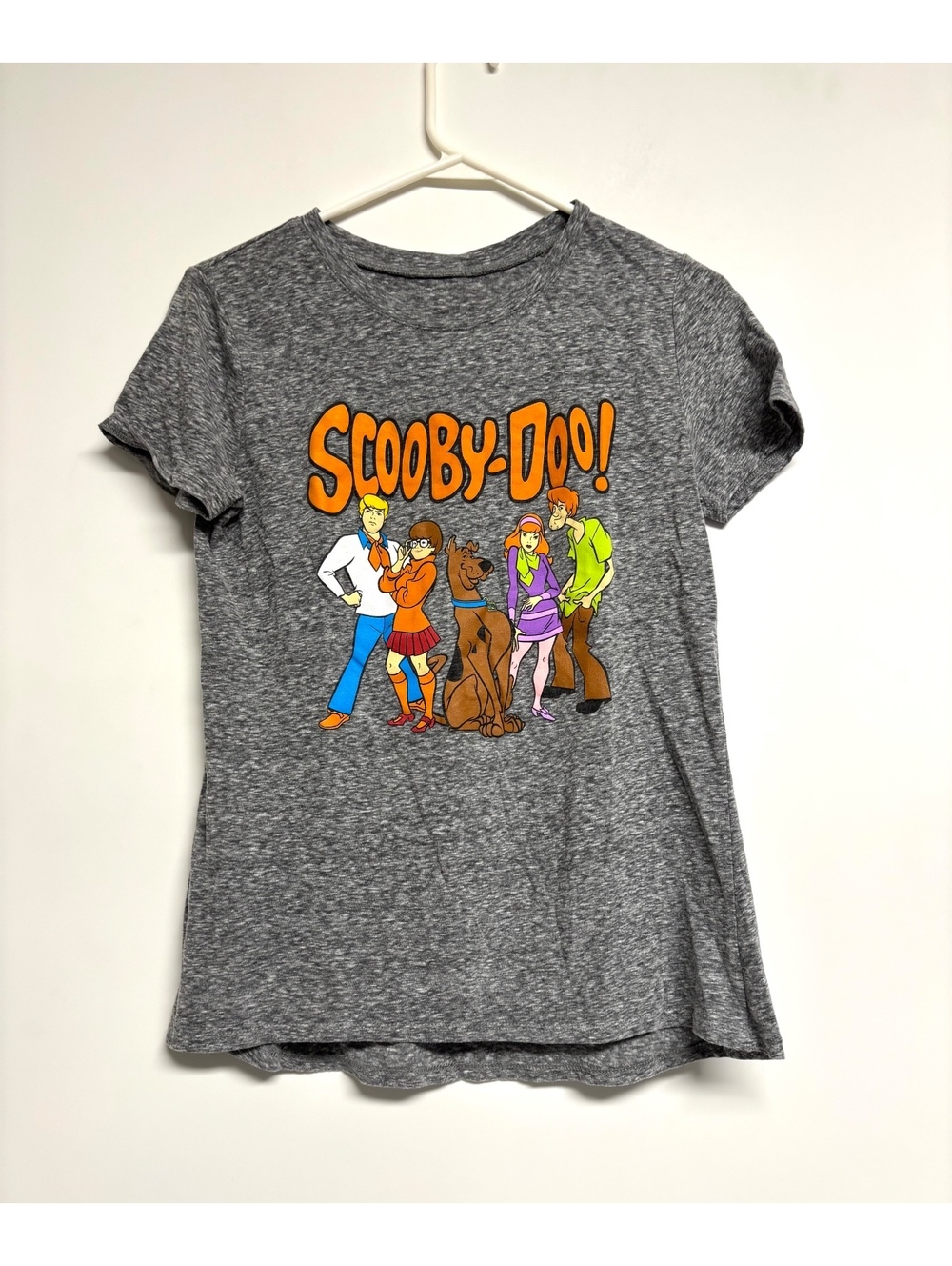Scooby-Doo Graphic Tee Shirt Women’s Medium Gray Short Sleeve Jerry Leigh